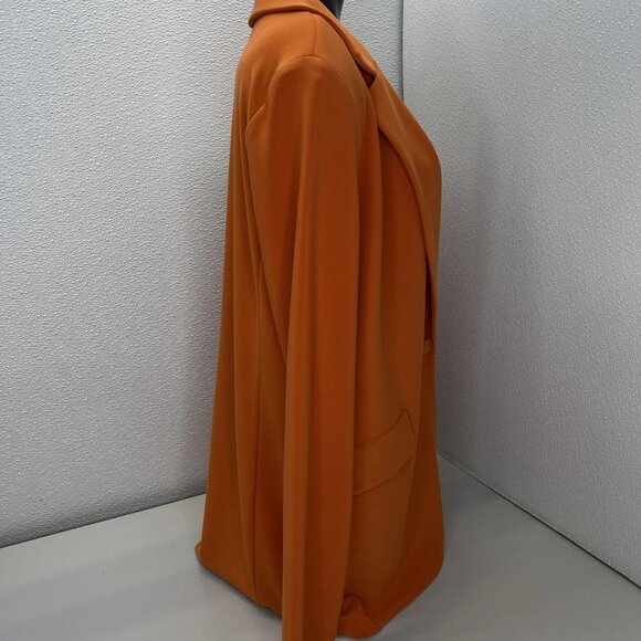Joseph Ribkoff Women’s Lava Orange Single-Breasted Blazer Size 10 - Picture 8 of 12